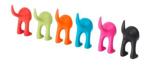 Photo of Bastis Leash Hooks via Ikea.